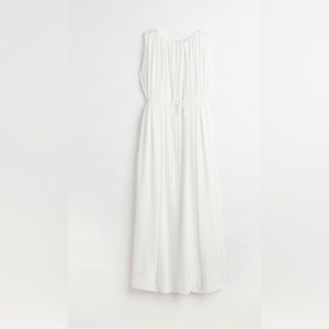 H&M White Calf Length Dress